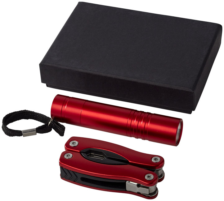 Branded Scout multi-function knife and LED flashlight set