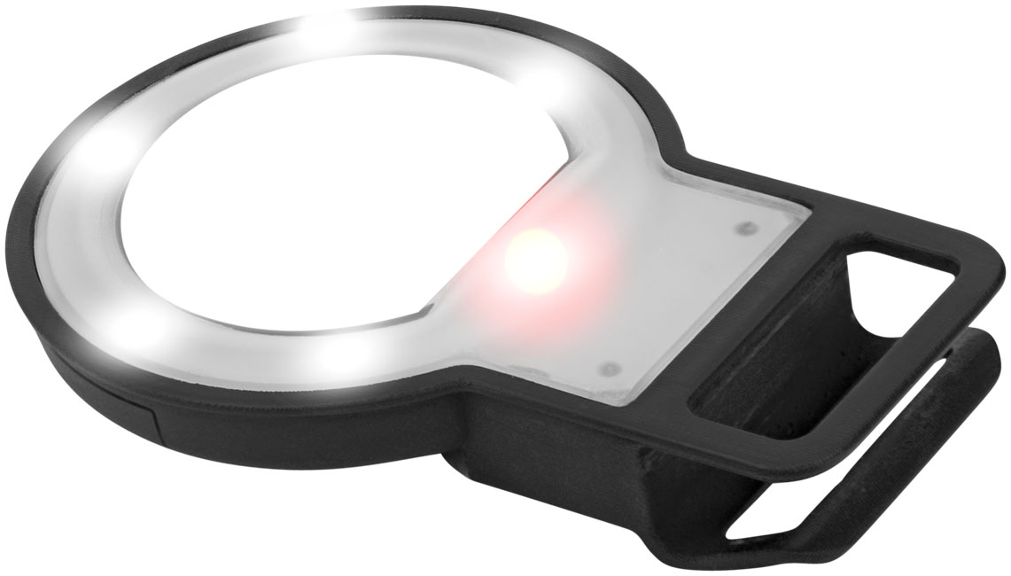 Printed Reflekt LED mirror and flashlight for smartphones
