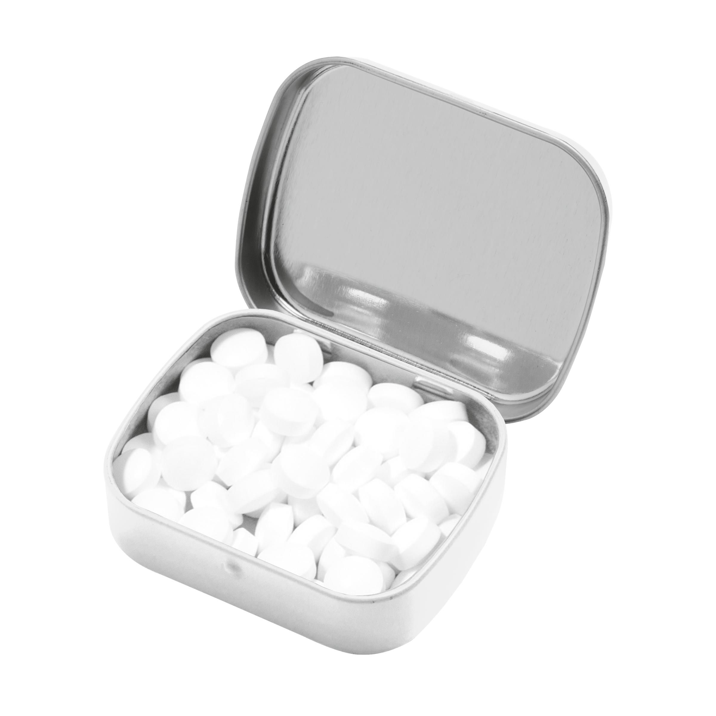 Branded Tinbox Peppermints Silver