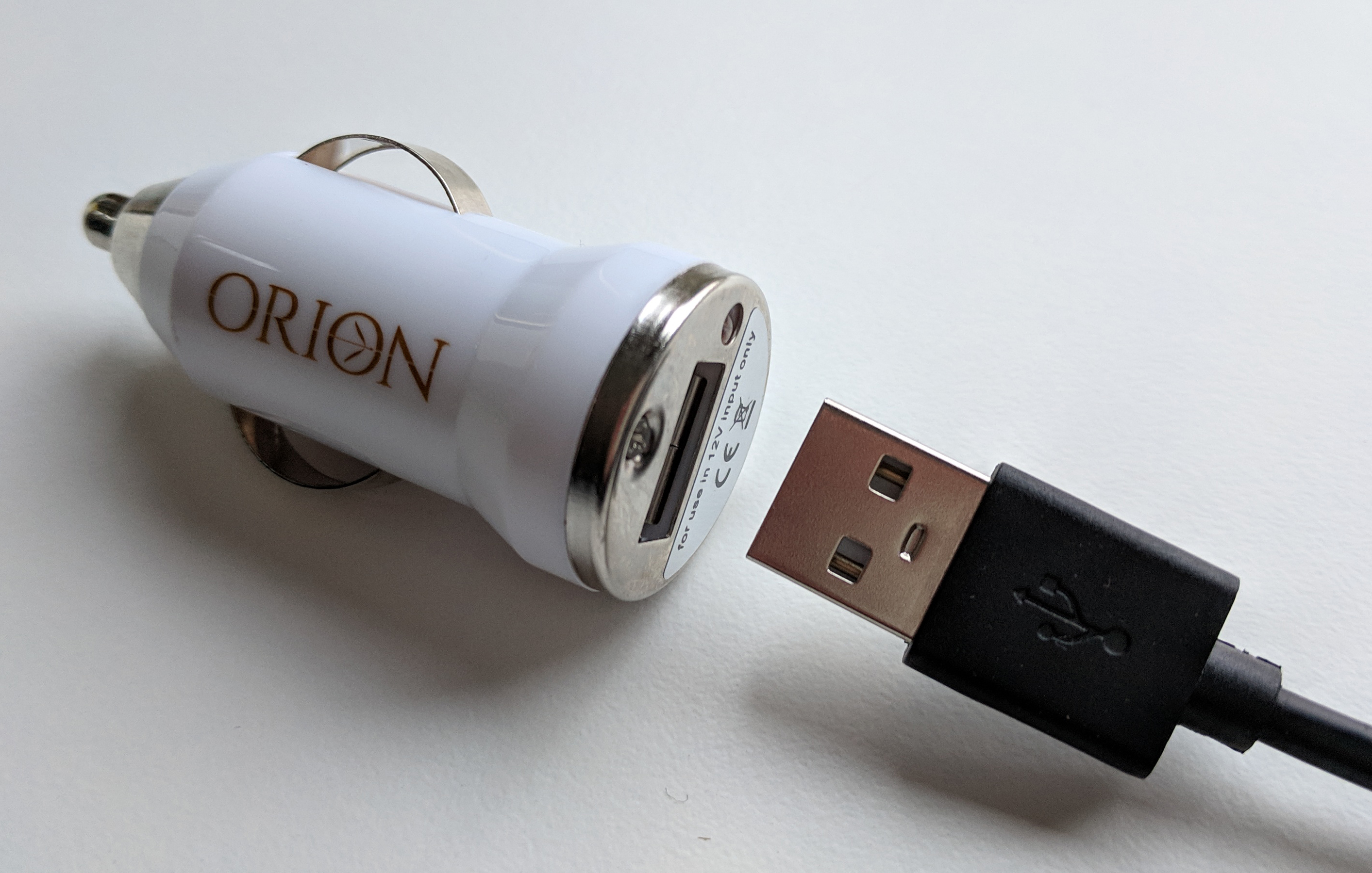 Promotional Usb Carcharger Plug White