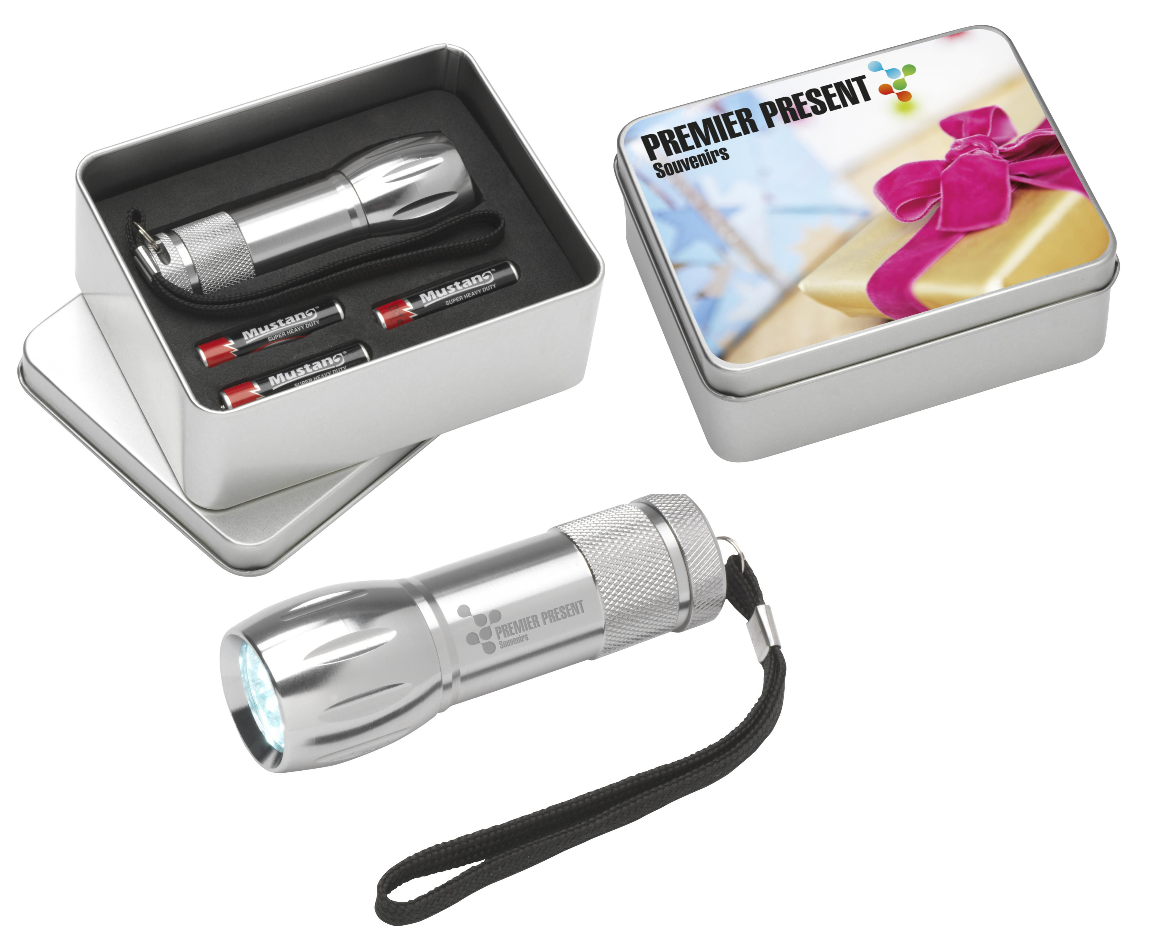 Promotional Superled Pocket Torch Silver