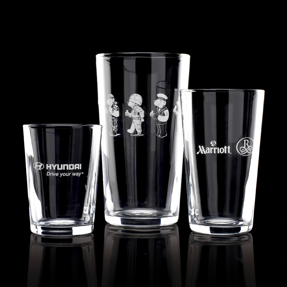 Promotional Toughened Modern Third of a Pint Glass