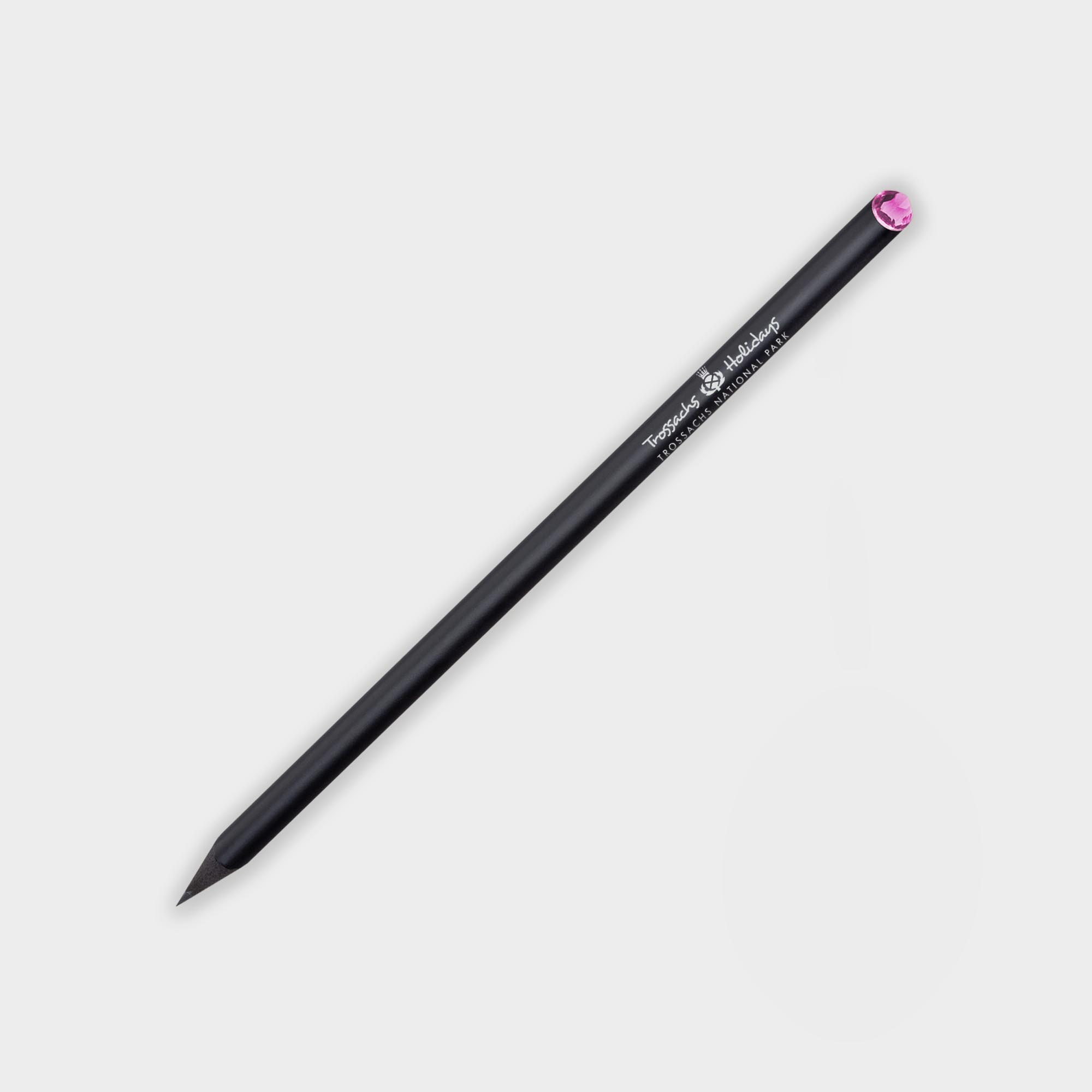 ImPrinted Crystal Tipped Eco Pencil Black
