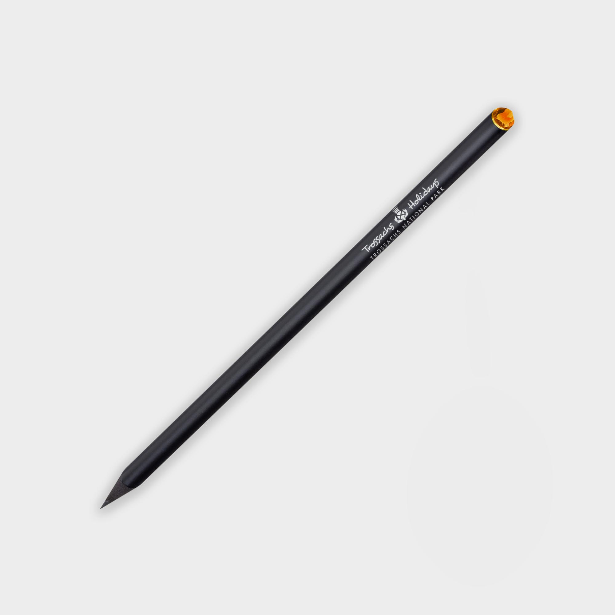 Business Crystal Tipped Eco Pencil Black