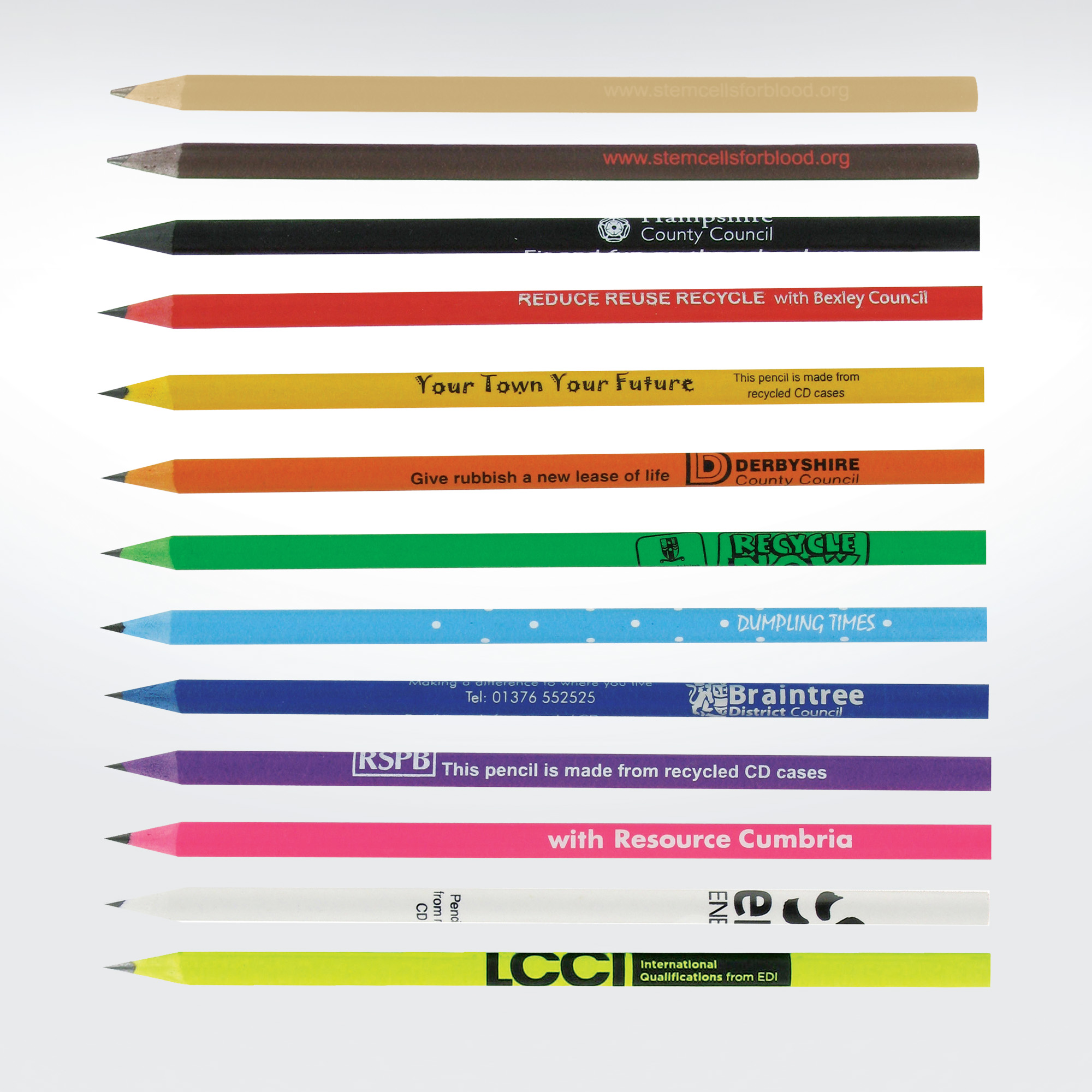 Personalised Recycled CD Case Pencil