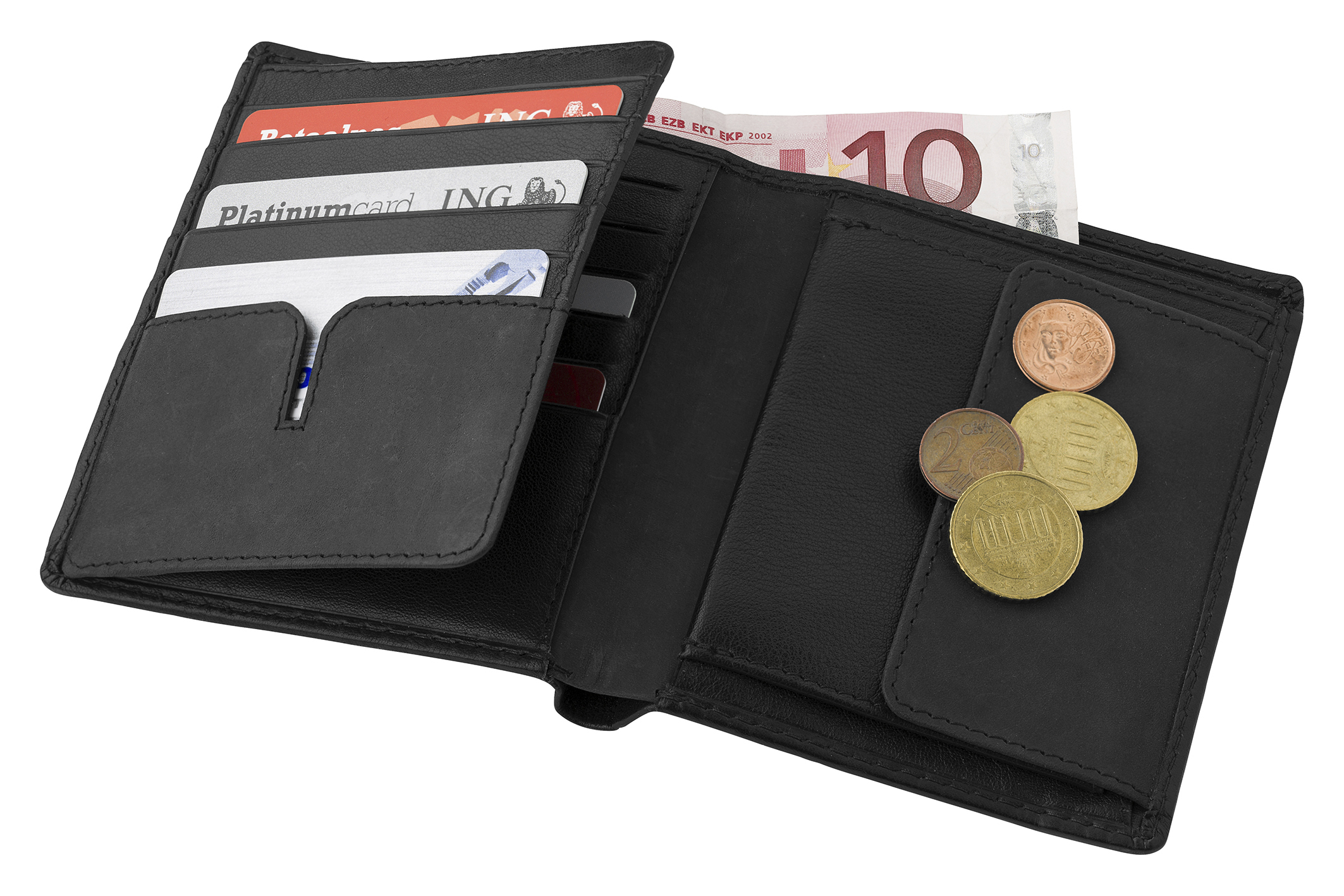 Branded Leather Charles Dickens® wallet.