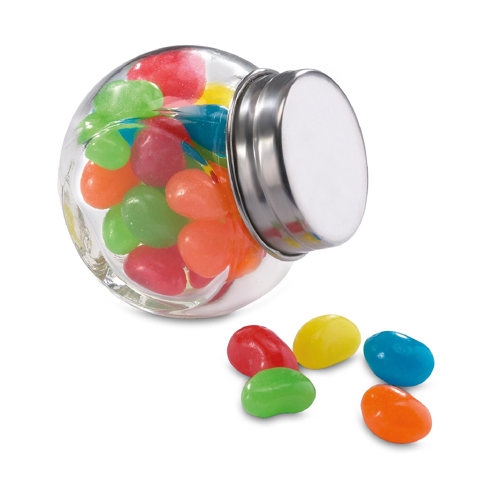 Promotional Glass jar with jelly beans