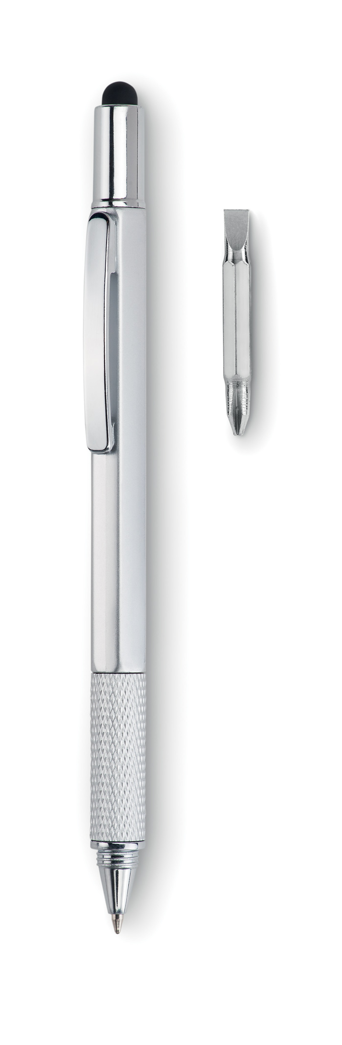 Branded Spirit level pen with ruler