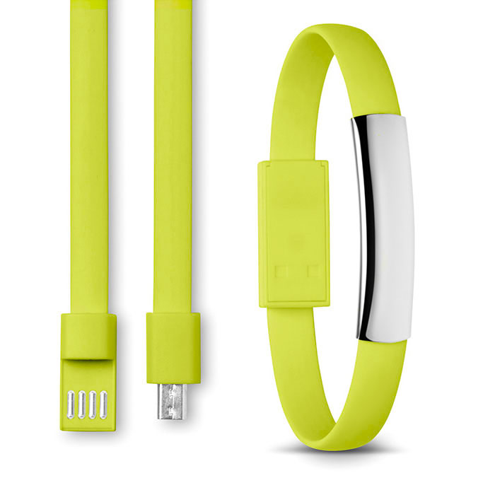 Printed Bracelet cable with micro USB