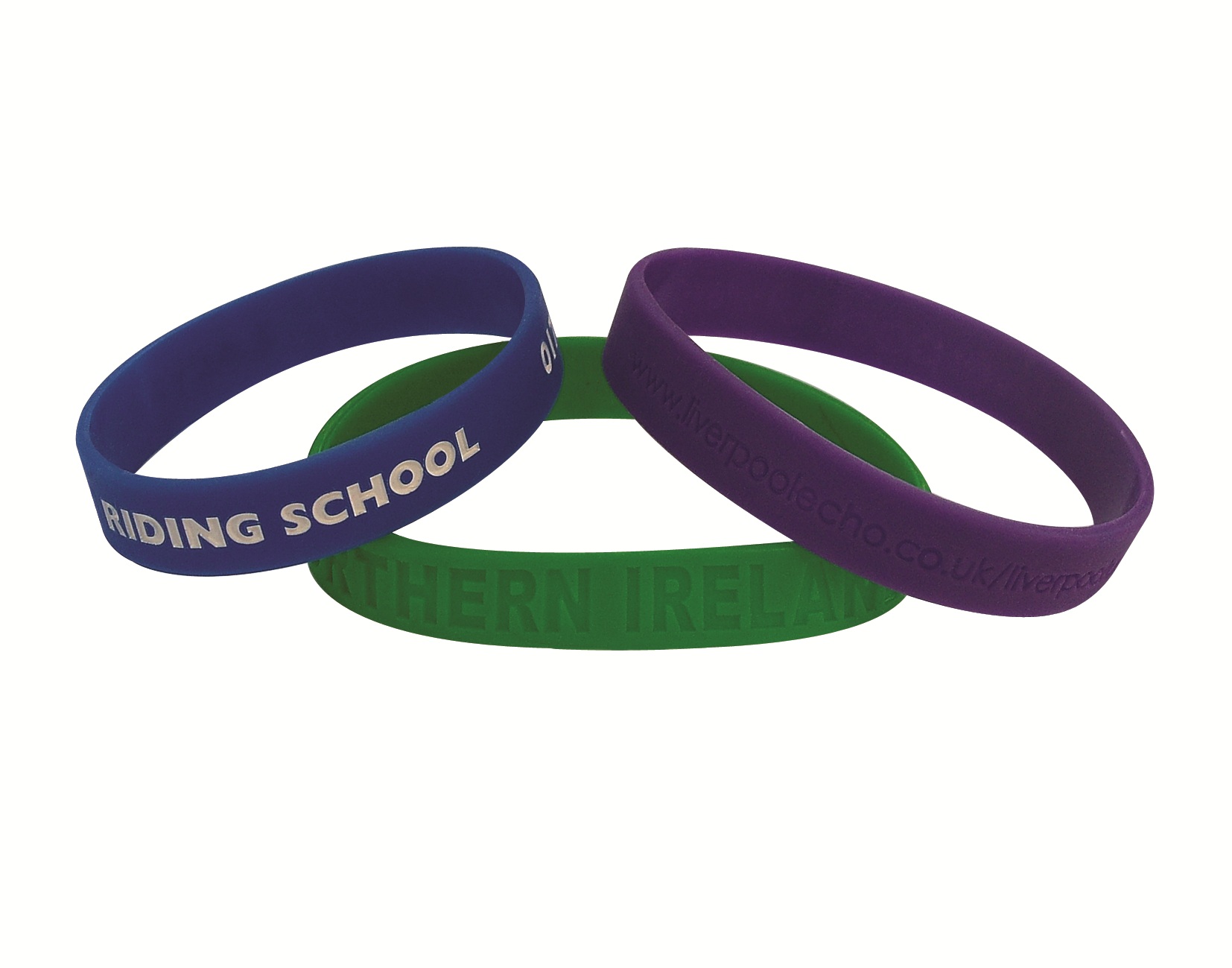 Promotional Single Colour Wristband - Debossed/Sunken with Colour Fill In