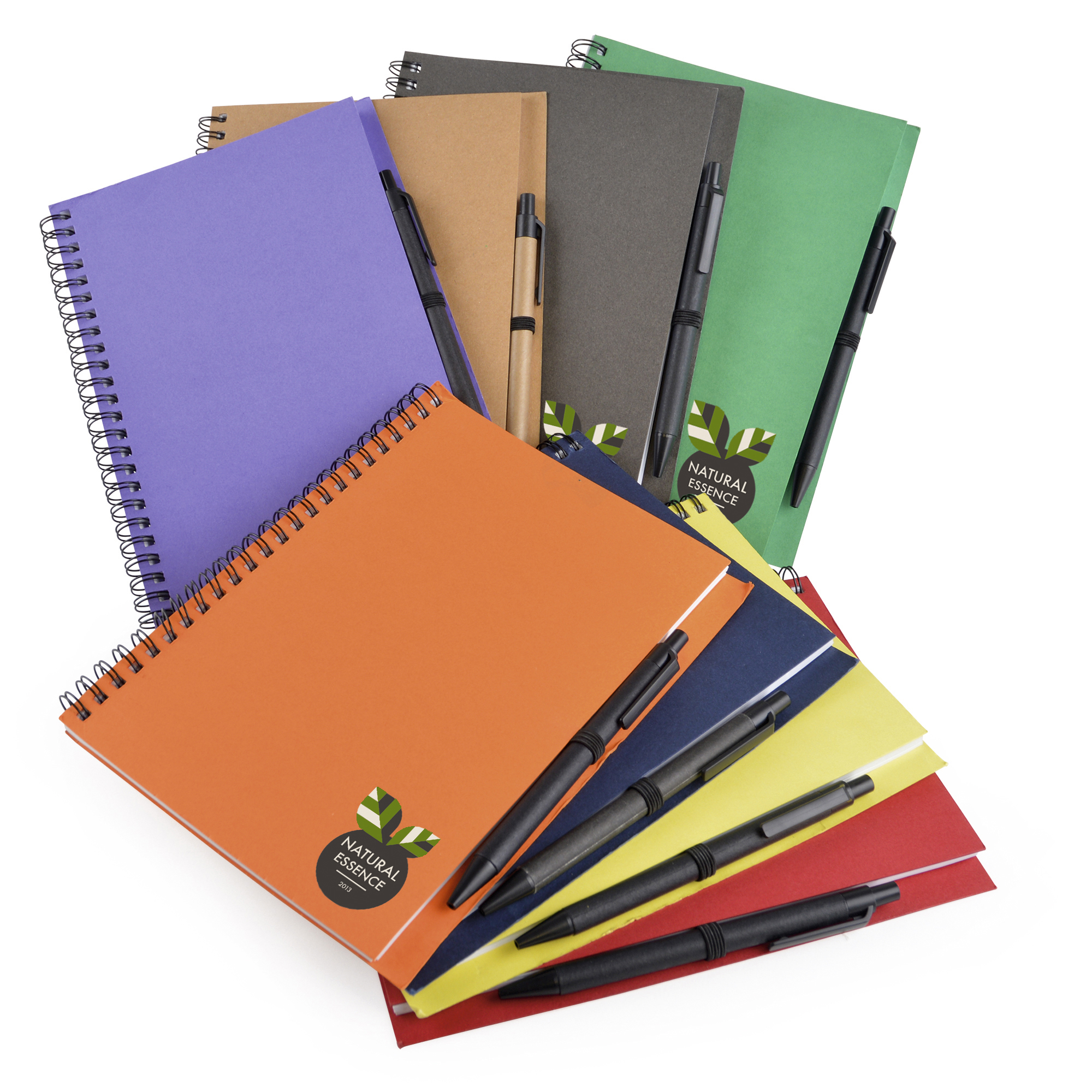 Promotional A5 Intimo Recycled Notebook and Pen.